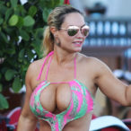 Coco Almost Busts Out of Her Skimpy Swimsuit