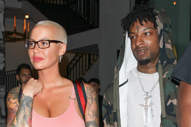 Image result for amber rose and 21 savage