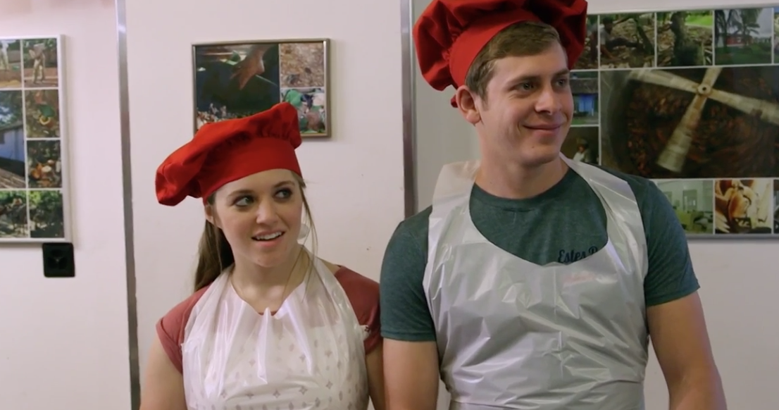 Joy anna duggar Austin Forsyth Chocolate making honeymoon
